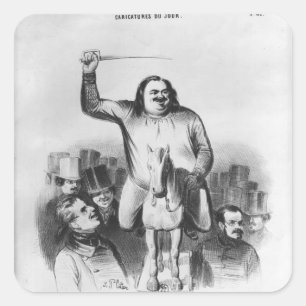 Honore de Balzac Square Sticker