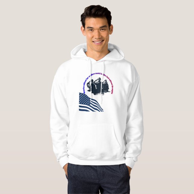 Honored in Valor Veterans Day Hoodie  (Front Full)
