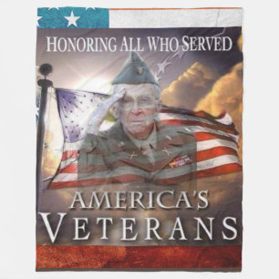 HONORING ALL WHO SERVED FLEECE BLANKET
