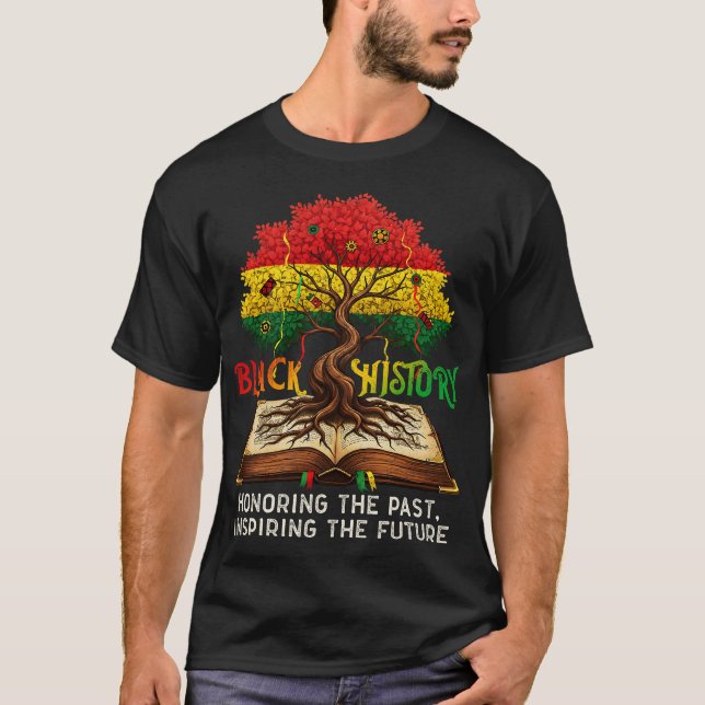 Honoring Past Inspiring Future BHM Tree T-Shirt (Front)