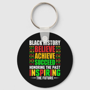 Honoring Past Inspiring Future Black History Month Key Ring