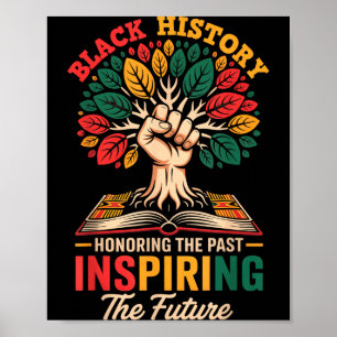 Honoring Past Inspiring Future Men Women Black His Poster