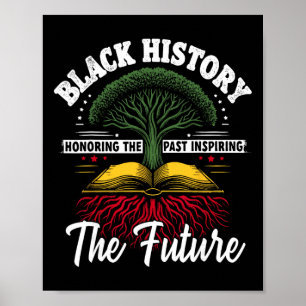 Honoring Past Inspiring Future Men Women Black His Poster