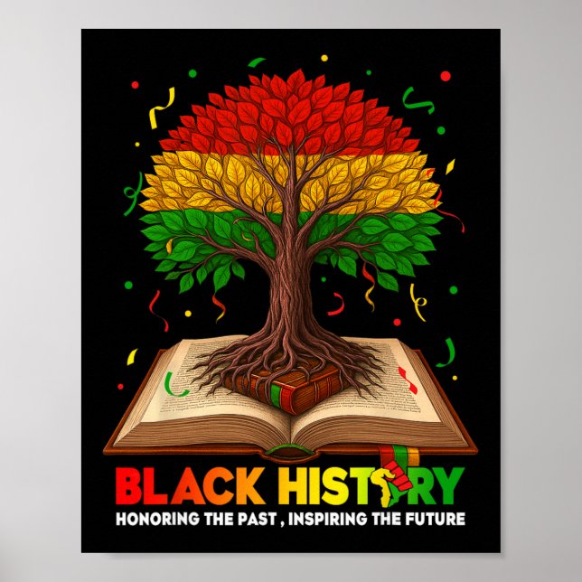 Honoring Past Inspiring Future Tree Book Men Women Poster (Front)