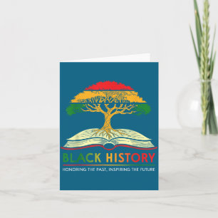 Honoring Past Insring Future Men Women Black Histo Card