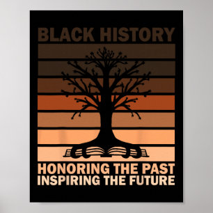 Honoring The Past Inspiring The Future Black Histo Poster