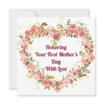 Honoring Your First Mother’s Day with Love Card