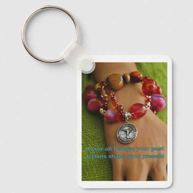 Honour All Beings: A Unity Keychain (Front)