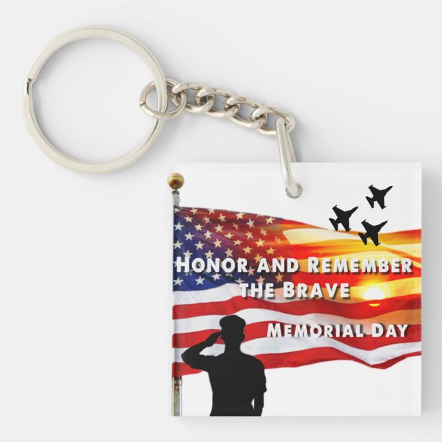 Honour and Remember the Brave Key Ring (Front)