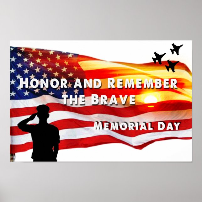 Honour and Remember the Brave Poster (Front)