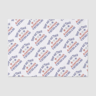Honour and Thank American Veterans Tissue Paper