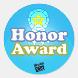 Honour Award (set of 20) Classic Round Sticker