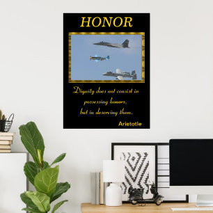 Honour Endures with Military’s Unyielding Strength Poster