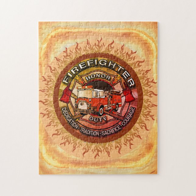 Honour Firefighter  jigsaw puzzle (Vertical)
