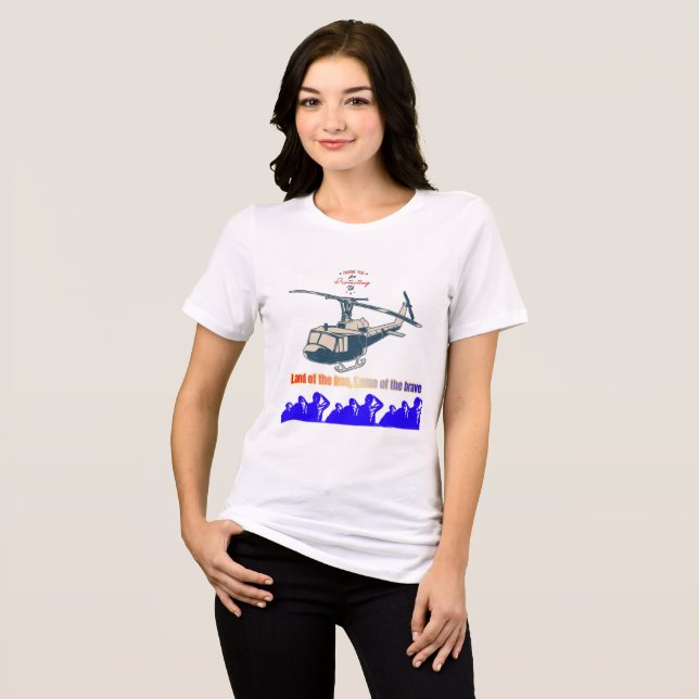 Honour in every thread  Tri-Blend shirt (Front Full)