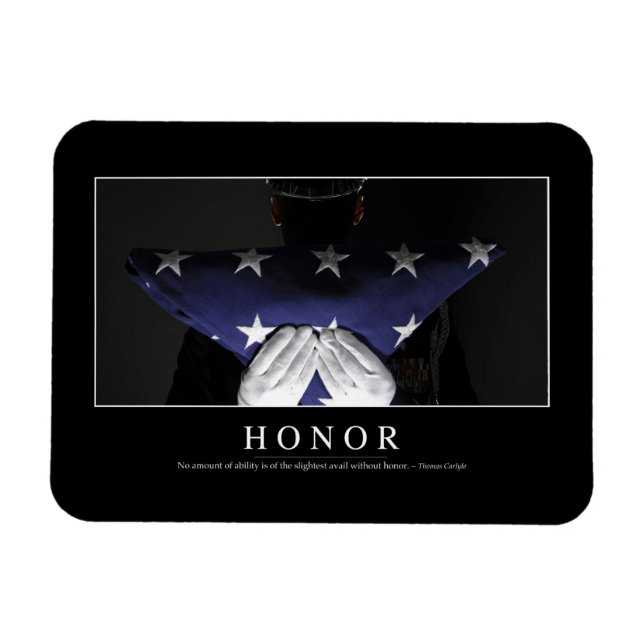 Honour: Inspirational Quote Magnet (Horizontal)