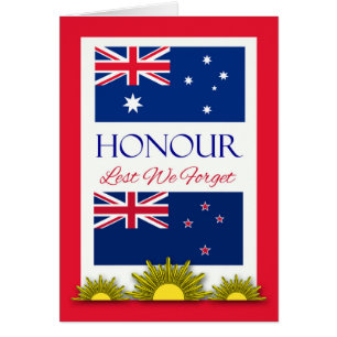 Honour, Lest We Forget, Australian New Zealand