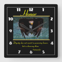 Honour low flying eagle over the ocean