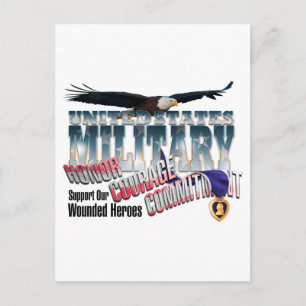 Honour our Military Heroes Postcard