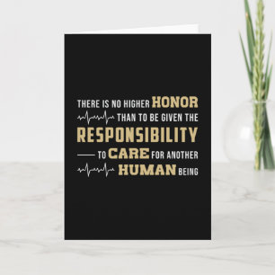 Honour Paramedic Fits Aid Ambulance EMS EMT Funny Card