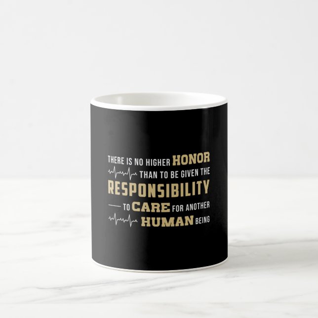 Honour Paramedic Fits Aid Ambulance EMS EMT Funny Coffee Mug (Center)