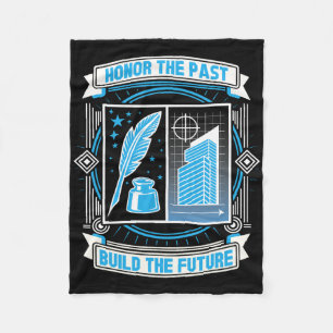 Honour Past Build Future Juneteenth Black History Fleece Blanket