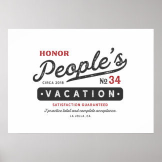 Honour People's Vacation Poster