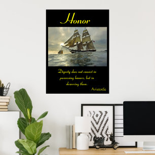Honour Resounds Within Endless Ocean Horizons Poster