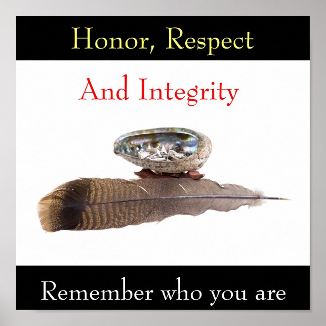 Honour, Respect, And Integrity, Remember... Poster (Front)