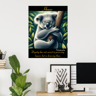 Honour Rests in Nature’s Gentle Embrace Poster