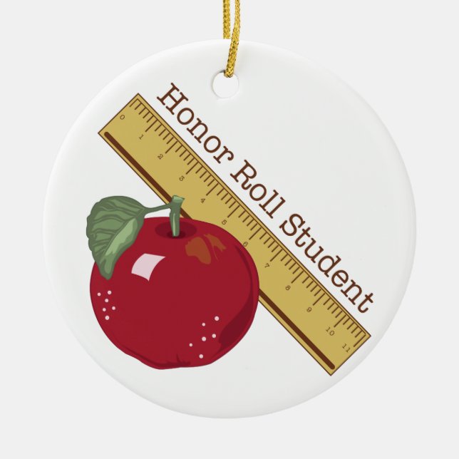 Honour Roll Ceramic Ornament (Front)