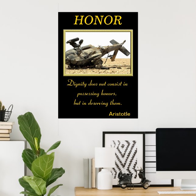 Honour Shines Through Military Resilience and Migh Poster (Home Office)