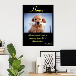 Honour Shines Through Playful Puppy Joy Poster
