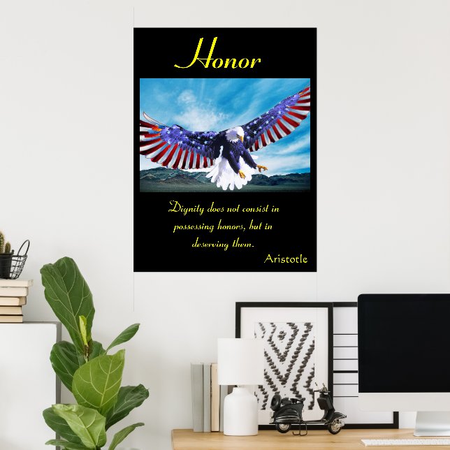 Honour Soars with Wisdom and Pride Poster (Home Office)