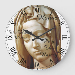 Honour The Blessed Mother... Large Clock