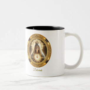 Honour the Blessed Virgin Mary Every Day Two-Tone Coffee Mug