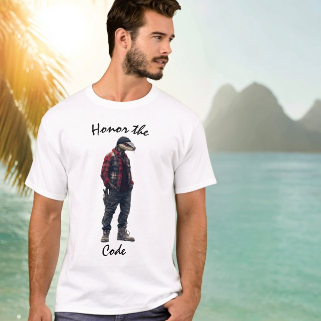 Honour the Code Reptile Warrior T-Shirt (Creator Uploaded)