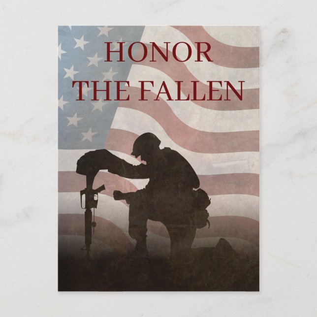 Honour The Fallen Holiday Postcard (Front)