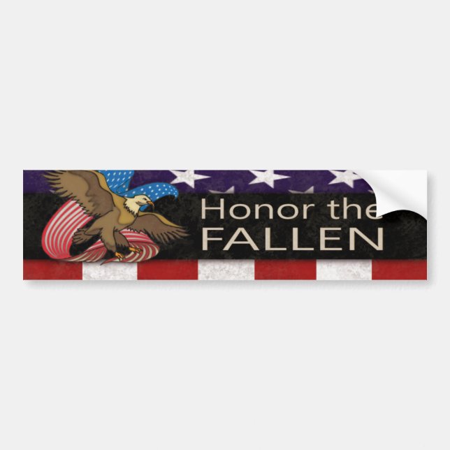 Honour the Fallen Military Bumper Sticker (Front)