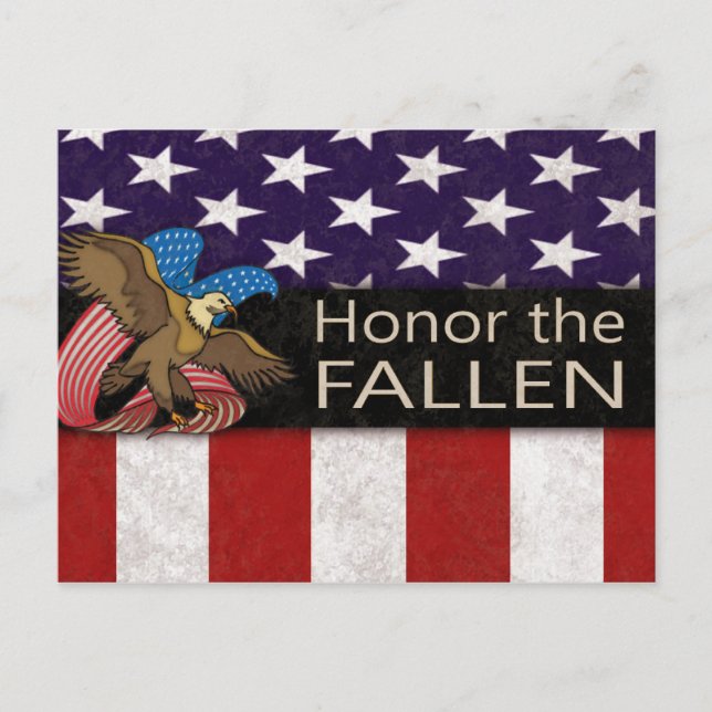 Honour the Fallen Military Postcard (Front)