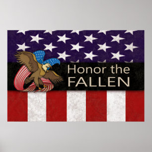 Honour the Fallen Military Poster