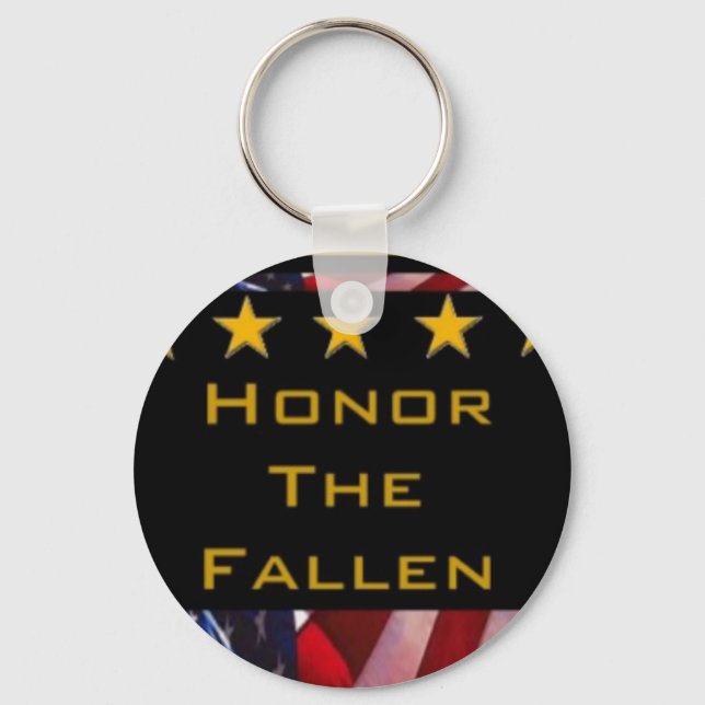 Honour the Fallen Military Tribute Key Ring (Front)