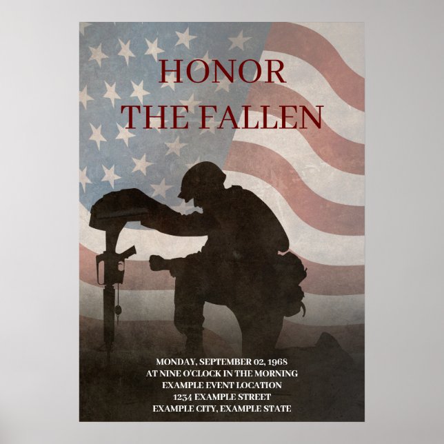 Honour The Fallen Poster (Front)