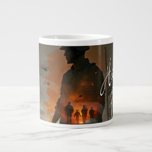 Honour the Fallen – Remember Their Sacrifice Large Coffee Mug