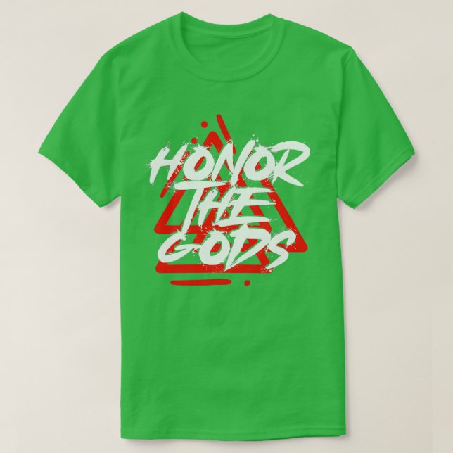 Honour the viking gods T-Shirt (Design Front)