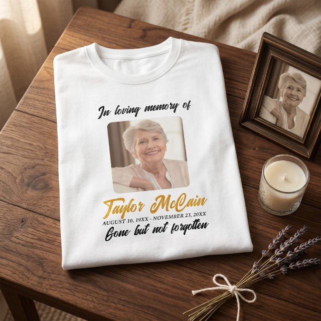 Honour Their Memory: Create Personalised Memorial T-Shirt (Honor Their Memory: Create Personalized Memorial T-Shirt)