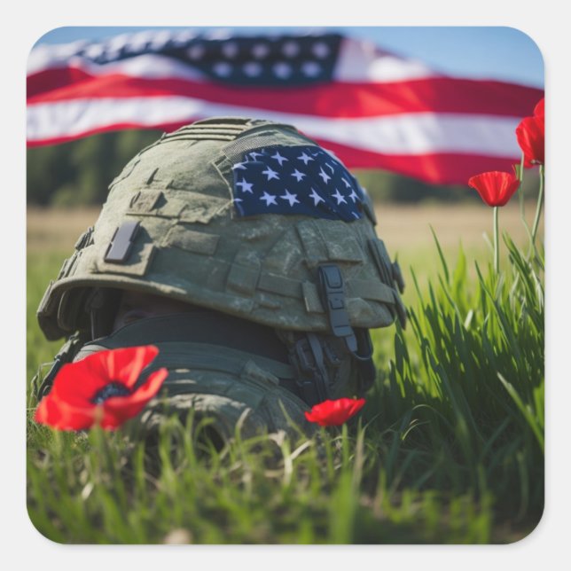 Honour those that gave all  square sticker (Front)