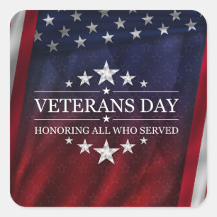 Honour those that served square sticker