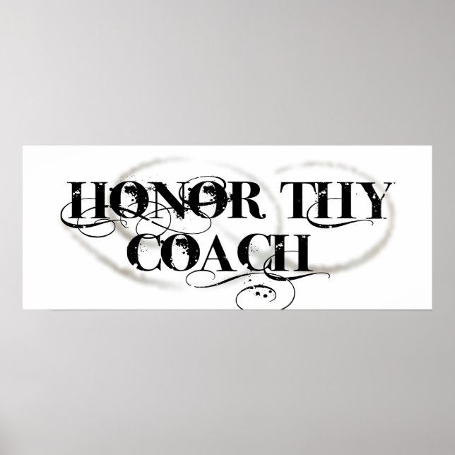 Honour Thy Coach Poster (Front)