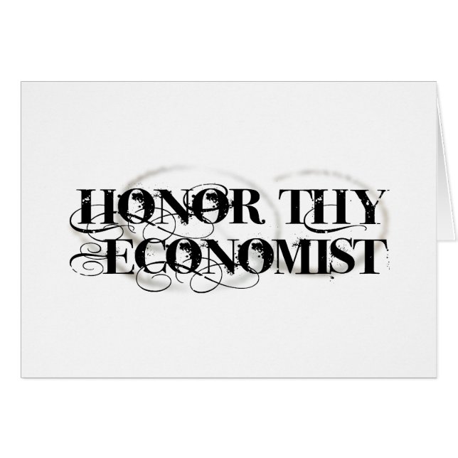 Honour Thy Economist (Front Horizontal)